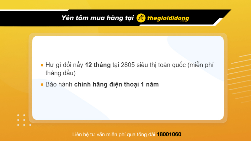 Chế độ bảo hành tại Thế Giới Di Động