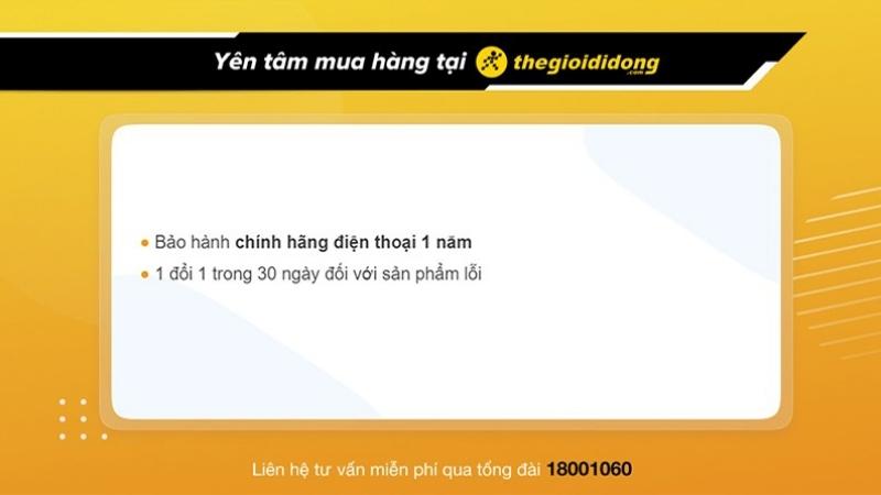 Chính sách bảo hành điện thoại của Thế Giới Động