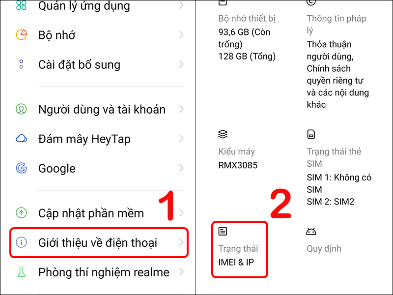 Cách kiểm tra số IMEI trong Cài đặt