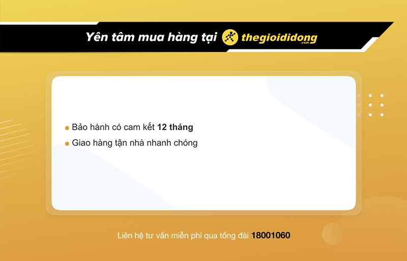 Chính sách bảo hành tại Thế Giới Di Động