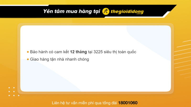 Chính sách bảo hành loa tại Thế Giới Di Động