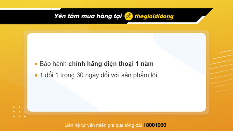 Chế độ bảo hành tại Thế Giới Di Động