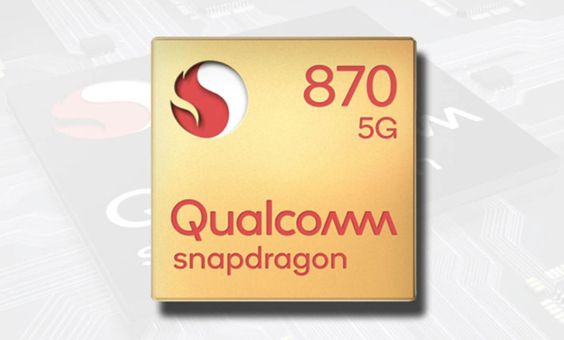 Bộ vi xử lý Snapdragon 870 giúp tốc độ xử lý tác vụ nhanh chóng