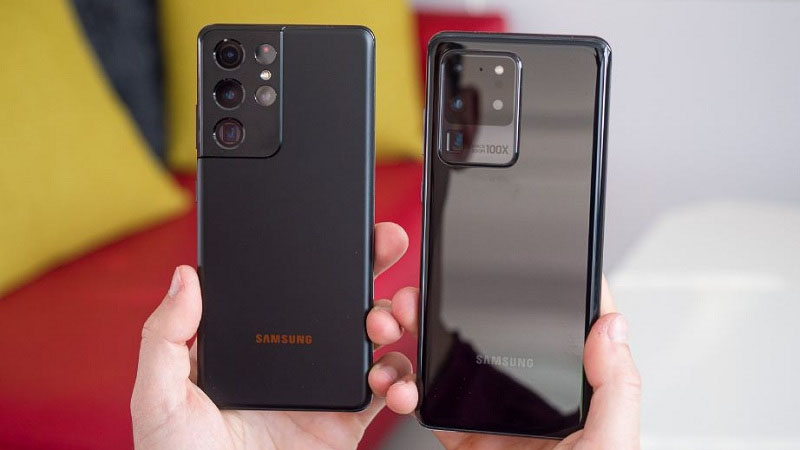 Chất liệu của 2 chiếc điện thoại Galaxy S21 Ultra và S20 Ultra