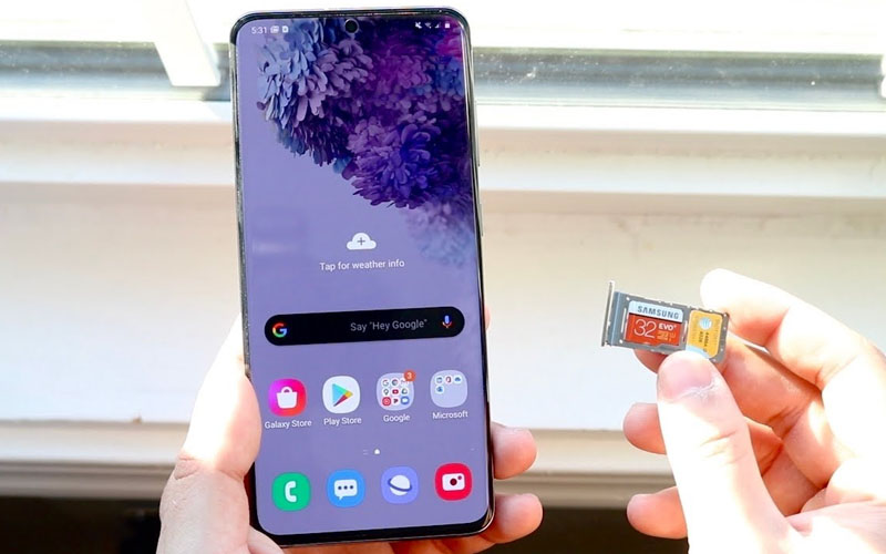 Samsung Galaxy S20 Ultra hỗ trợ thẻ nhớ 1TB