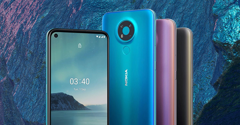 Nokia 3.4 gây ấn tượng mạnh mẽ với màn hình đục lỗ, diện tích lớn