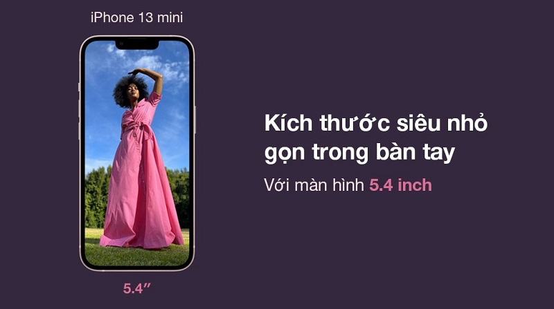 iPhone 13 mini kích thước siêu nhỏ chụp ảnh sắc nét