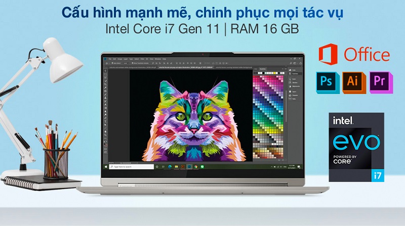 Lenovo Yoga 9 14ITL5 cấu hình mạnh mẽ, thoải mái sử dụng đồ họa