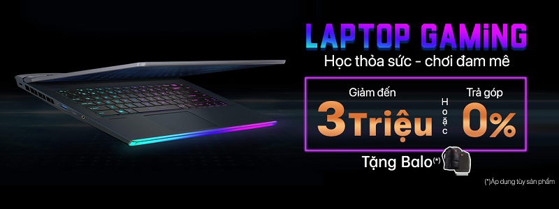 Banner chương trình ưu đãi mua laptop tại Thế Giới Di Động