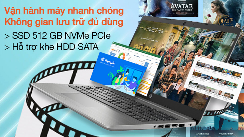 Laptop còn có dung lượng lưu trữ lớn