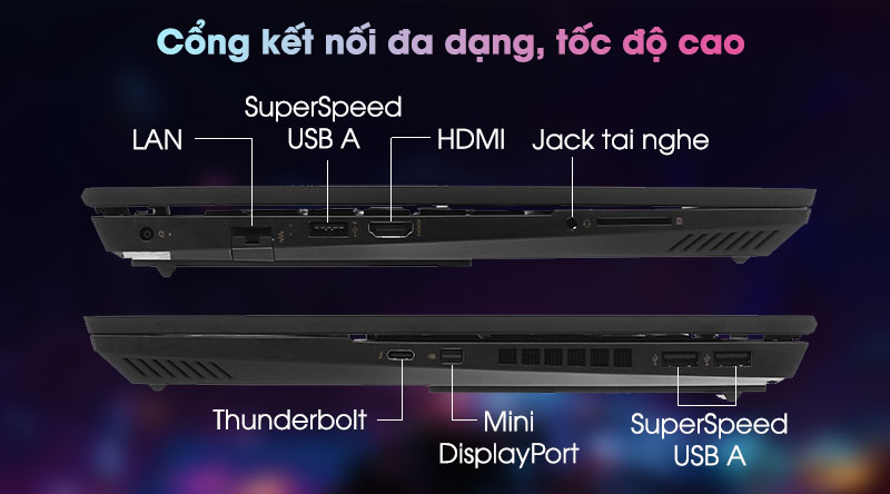 Omen 15 được trang bị các chuẩn kết nối hiện đại