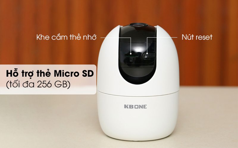 Camera Kbvision có dung lượng lưu trữ lên đến 256 GB