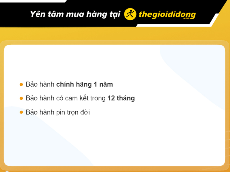  Chính sách bảo hành đồng hồ NAKZEN tại Thế Giới Di Động