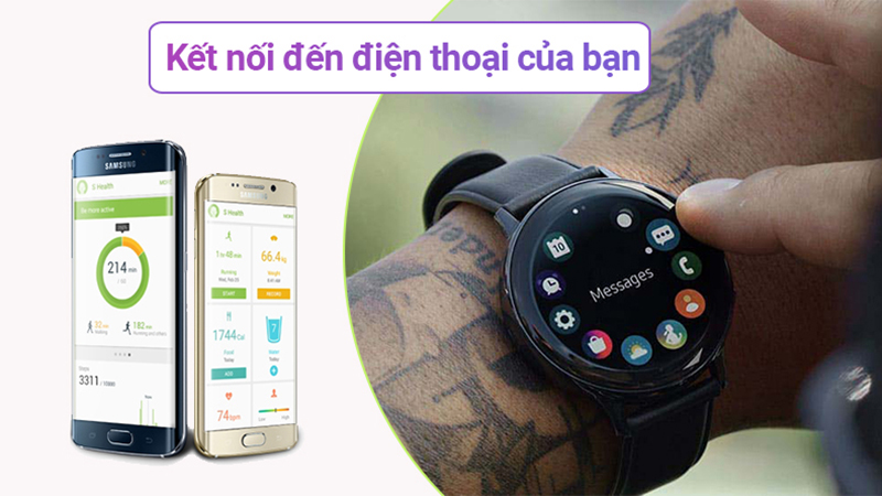 Active 2 cũng có thể kết nối với điện thoại bạn dễ dàng