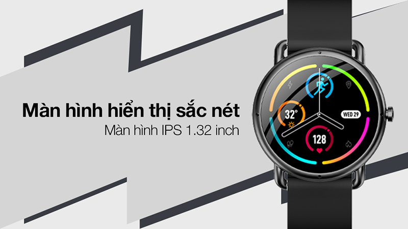 Chiếc đồng hồ BeU Sporty 1 sở hữu màn hình IPS kích thước 1.32 inch 