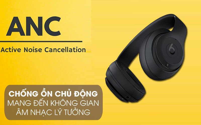 Tai nghe Beats được trang bị công nghệ chống ồn hiện đại
