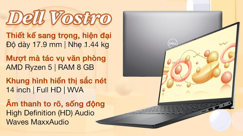 Dell Vostro được đầu tư với nhiều công nghệ hiện đại