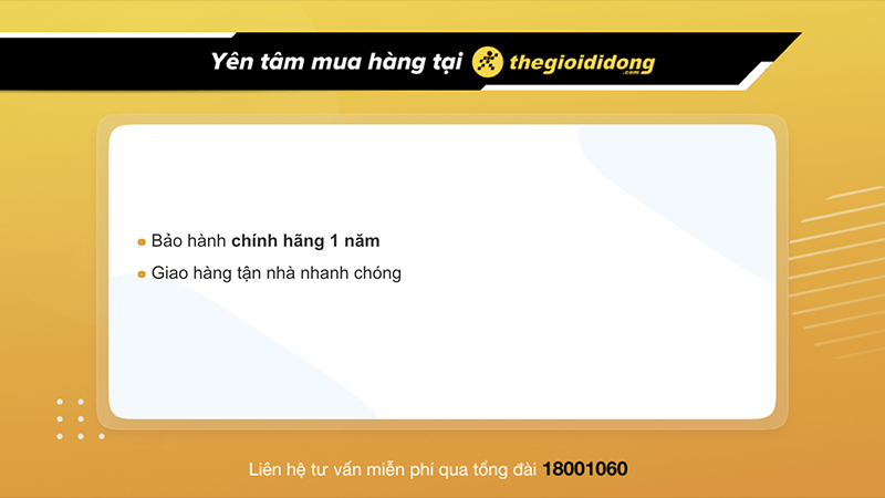 Chế độ bảo hành sẽ tùy thuộc vào từng sản phẩm, thời gian