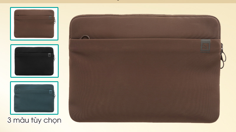 Túi chống sốc Laptop 15 inch Tucano Top Second Skin màu nâu