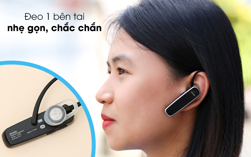 Thiết kế của chiếc tai nghe Bluetooth 1 Bên Mozard LE003