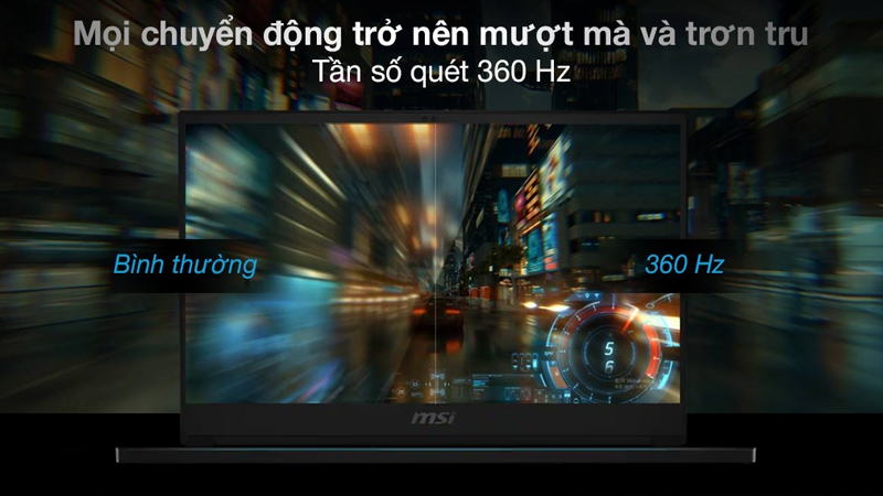 Màn hình còn có tần số quét 360 Hz