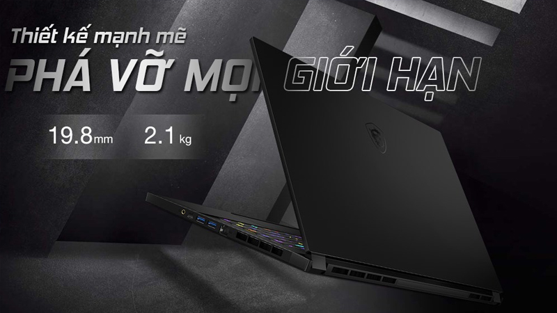 Laptop sở hữu thiết kế mạnh mẽ