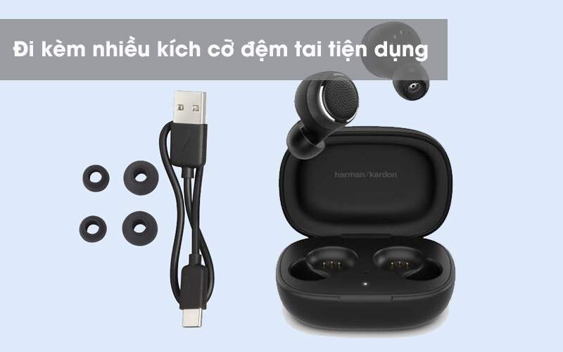 Khi mua tai nghe sẽ được tặng kèm nhiều đệm tai khác nhau