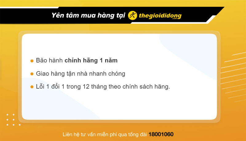 Chế độ bảo hành đồng hồ Mi Band 6 tại Thế Giới Di Động