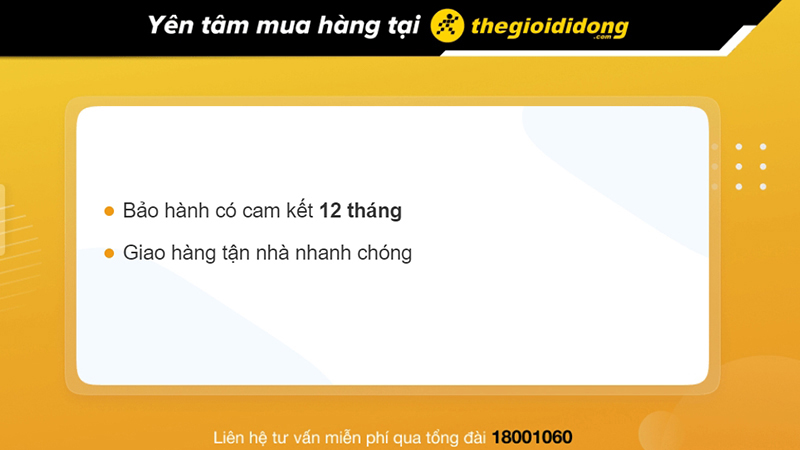 Chính sách bảo hành tại TGDĐ