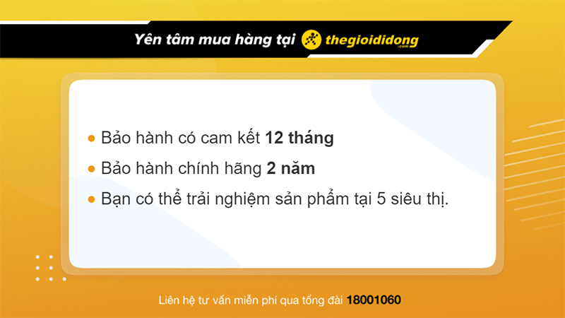 Chính sách bảo hành hấp dẫn của Thế Giới Di Động