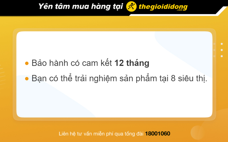 Bạn có thể yên tâm mua hàng tại Thế Giới Di Động