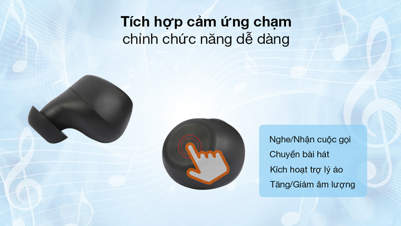 Phím bấm cảm ứng của tai nghe