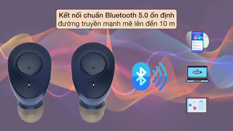 Tai nghe sử dụng kết nối Bluetooth 5.0