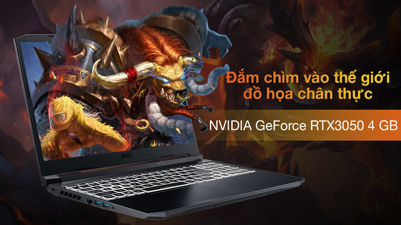 Acer Nitro 5 Gaming cấu hình mạnh mẽ, đồ họa mượt mà