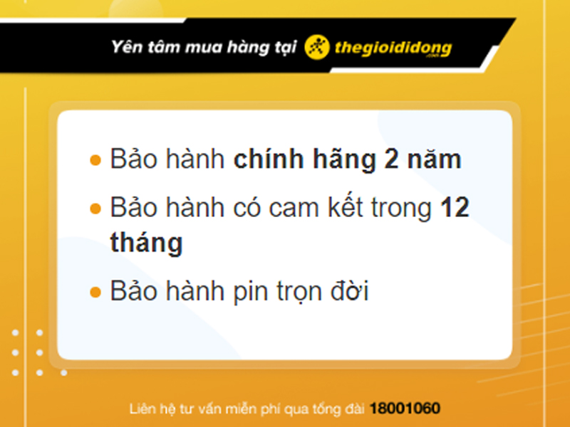 Chế độ bảo hành tại Thế Giới Di Động