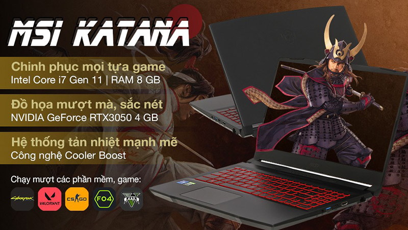 Laptop MSI Katana Gaming GF66