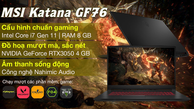 Laptop MSI Katana GF76