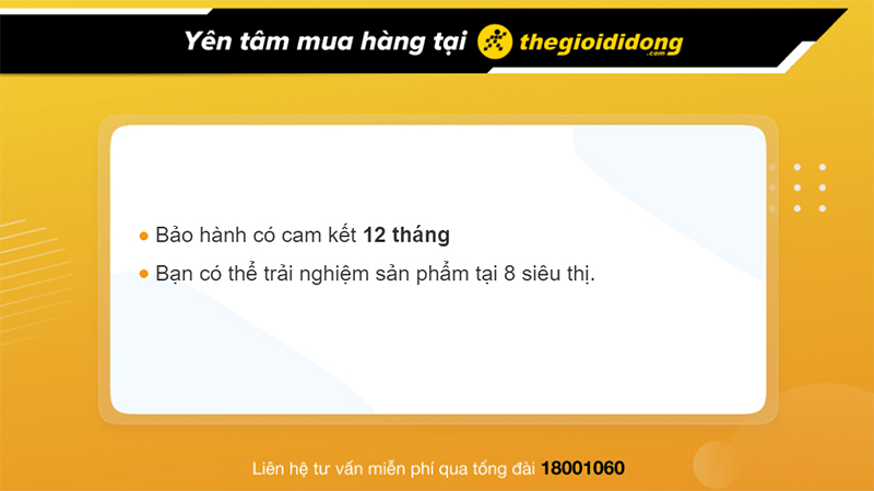 Chính sách bảo hành tai nghe hấp dẫn tại Thế Giới Di Động