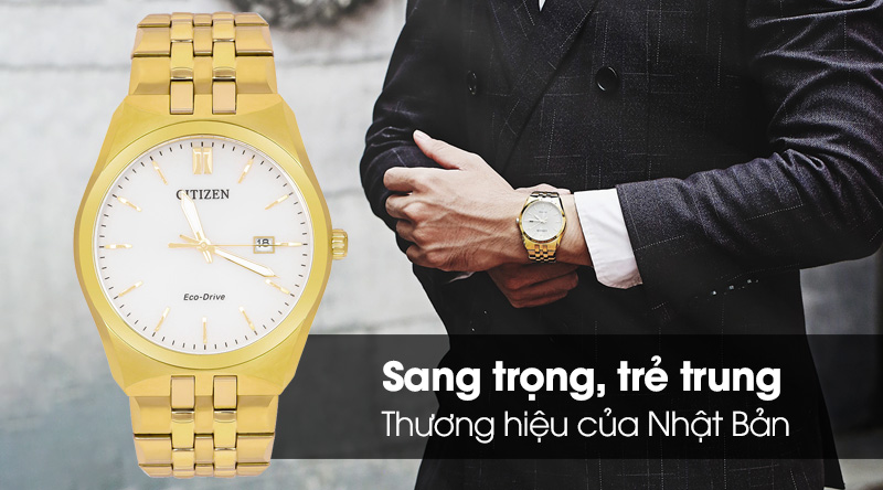 Đồng hồ nam Citizen BM7332-61P sở hữu thiết kế sang trọng