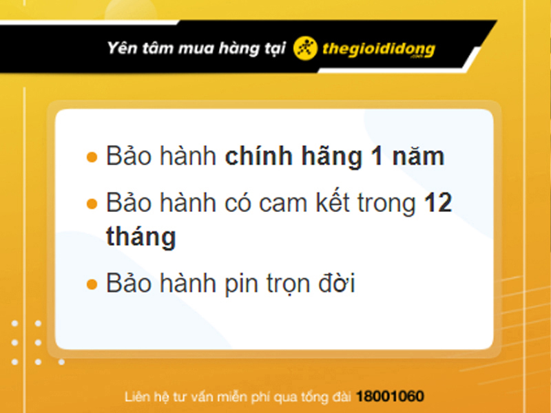 Chính sách bảo hành tại Thế Giới Di Động