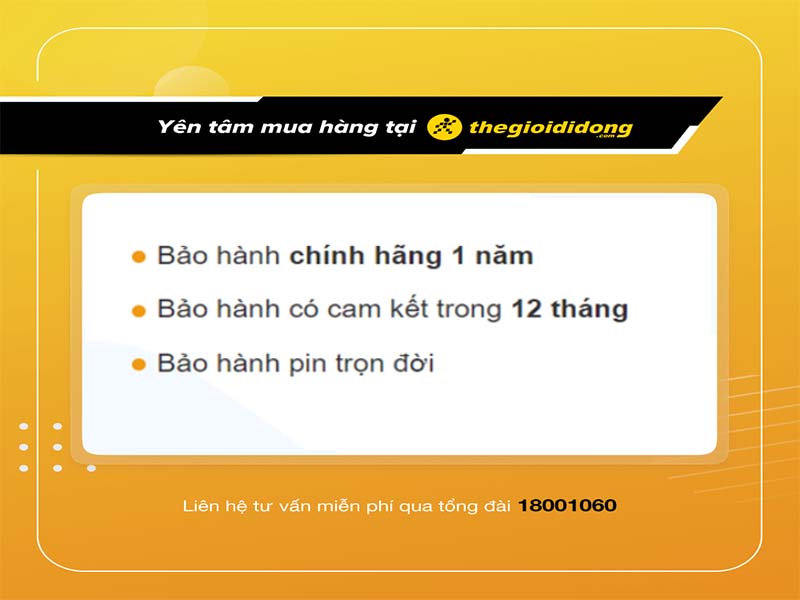 Chính sách bảo hành tại Thế Giới Di Động