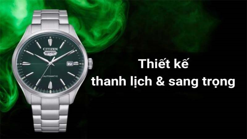 Đồng hồ có thiết kế sang trọng, thanh lịch
