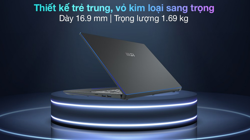 Laptop rất gọn nhẹ