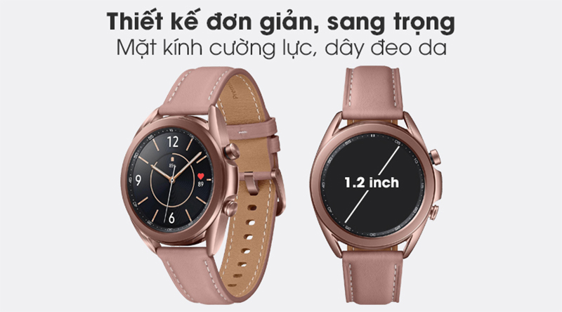 Samsung Galaxy Watch 3 41mm có thiết kế đơn giản nhưng sang trọng