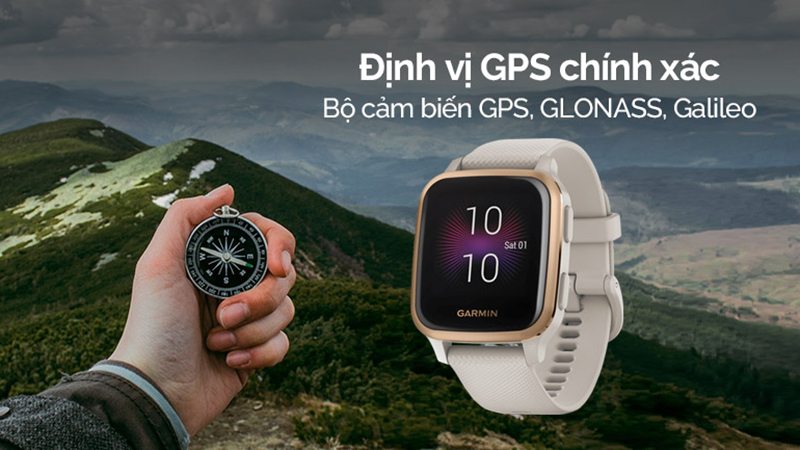 Garmin Venu SQ Music có thiết kế thời thượng, đầy hiện đại với nhiều trang bị