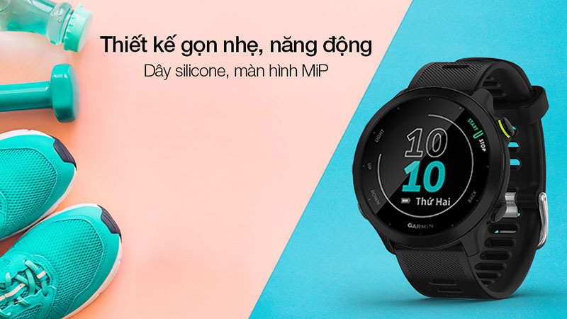 Đồng hồ thông minh Garmin Forerunner 55 dây silicone