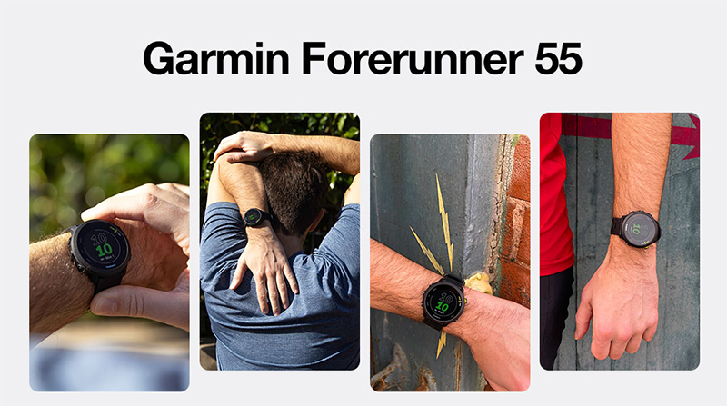 Đồng hồ thông minh Garmin Forerunner 55 có thiết kế năng động, thể thao 