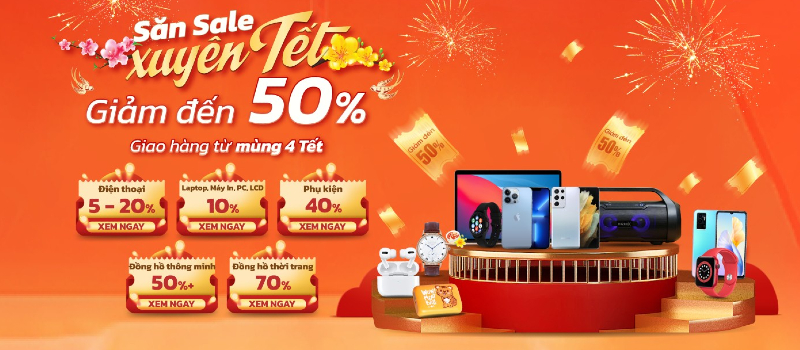 Chương trình khuyến mãi đồng hồ thông minh Tết 2022