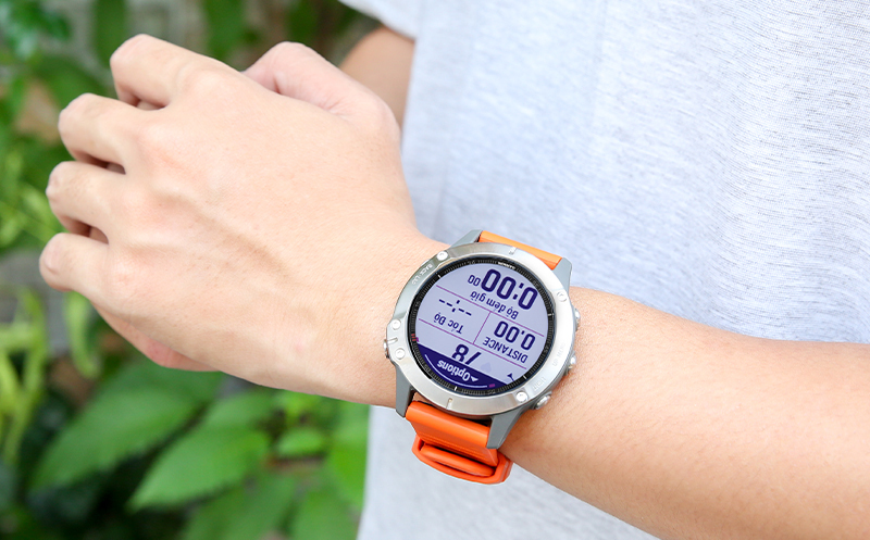 Ảnh minh họa Garmin Fenix 6 dây silicone