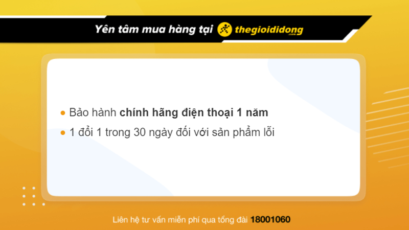 Chính sách bảo hành Itel tại Thế Giới Di Động